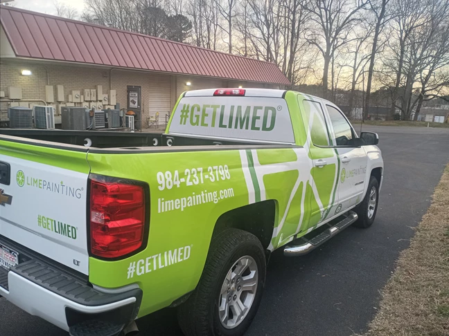 Graphics for Lime Painting Truck